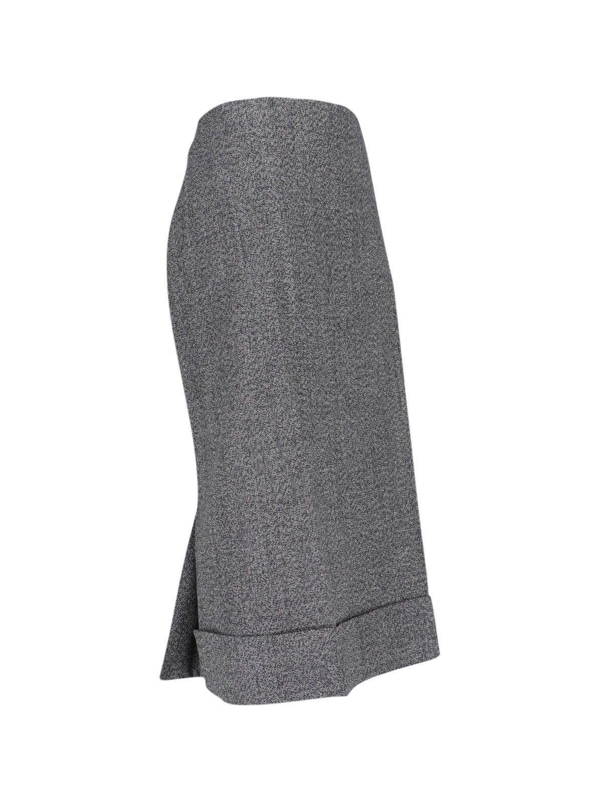 スカート PRADA MIDI SKIRT IN MOULINE Prada Mouliné Midi Skirt | Grey | FARFETCH