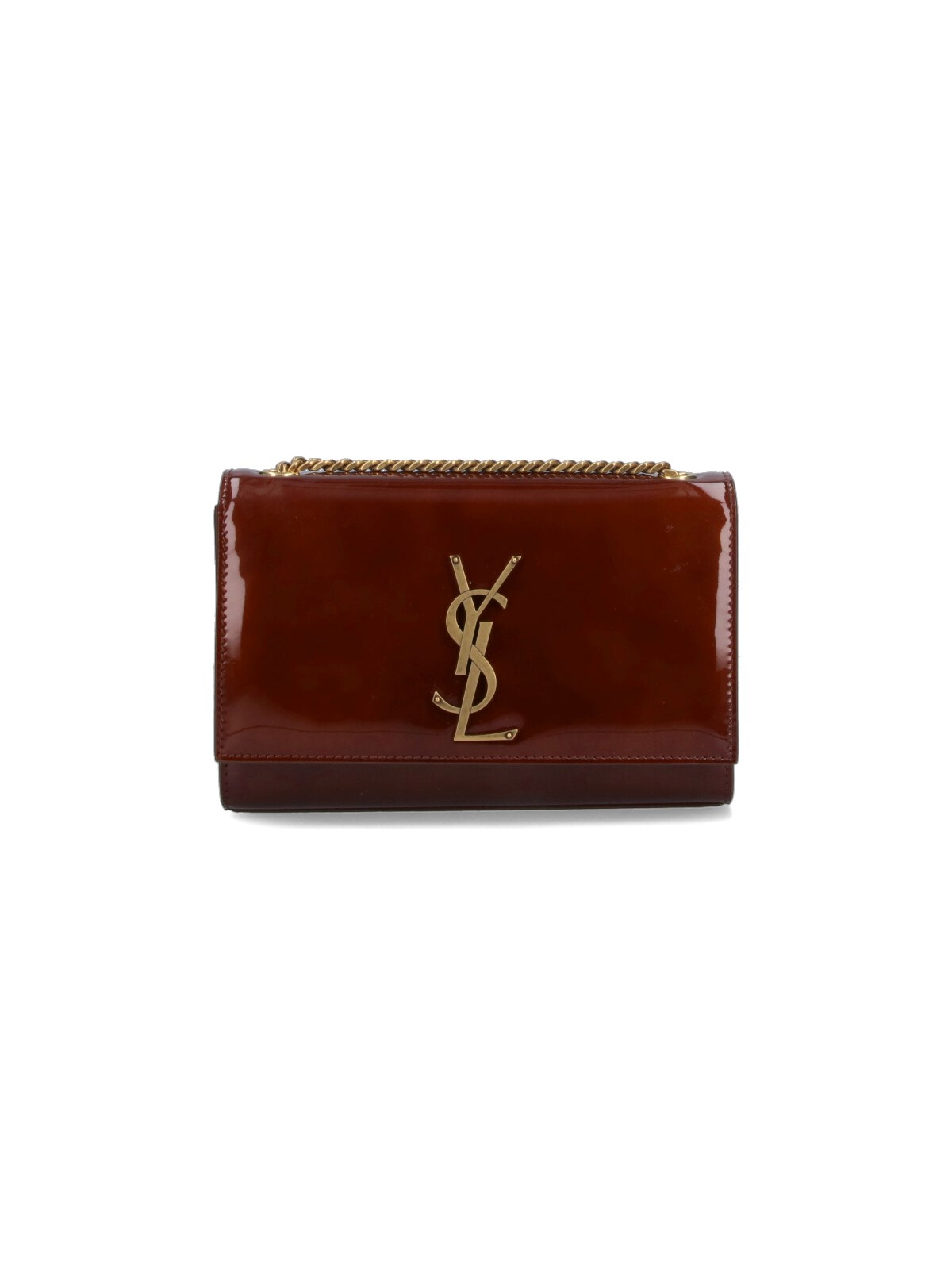 Saint Laurent Small Crossbody Bag "kate" In Brown