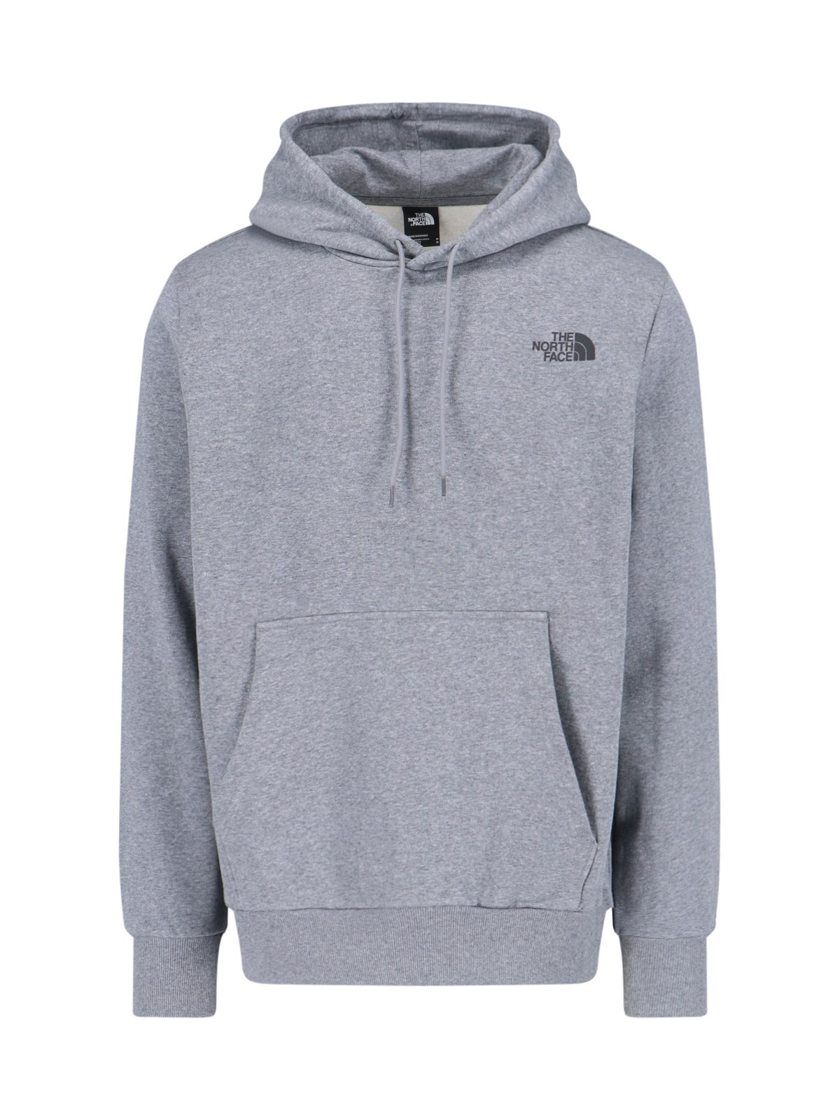 Shop The North Face Logo Hoodie In Gray