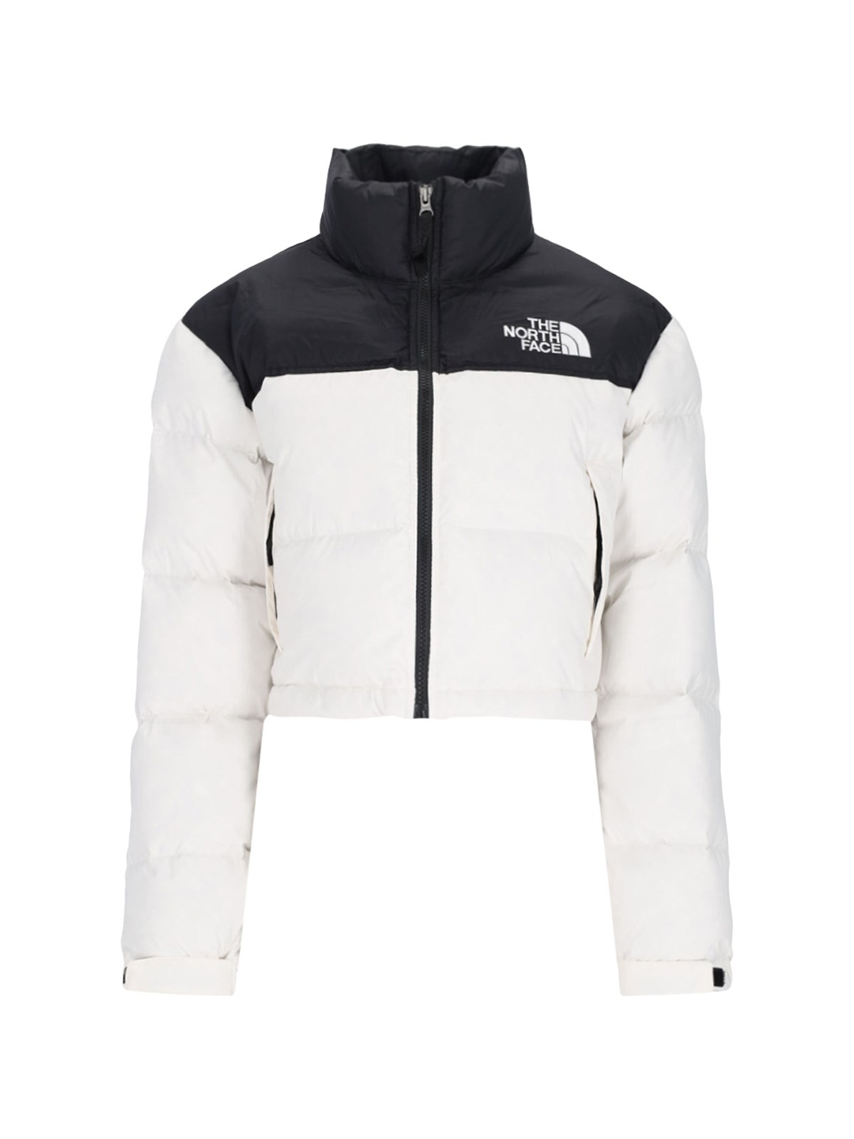 Shop The North Face 'nuptse' Short Down Jacket In White