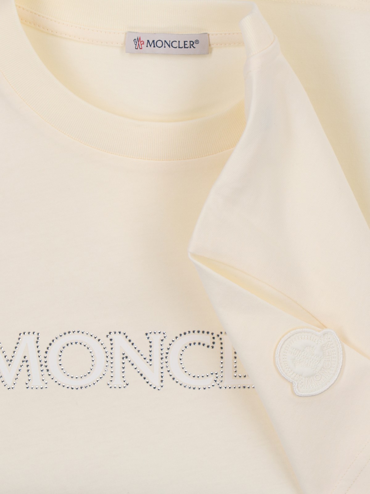 Moncler Rhinestone logo t-shirt available on SUGAR - 168959