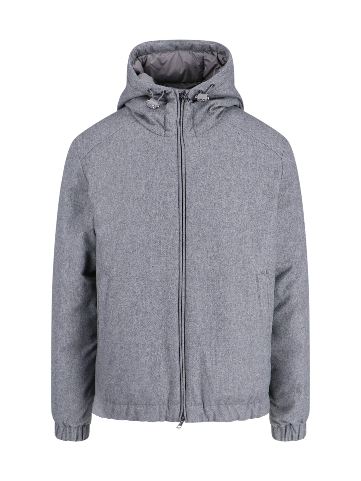 Shop Moncler 'torrani' Cropped Down Jacket In Gray