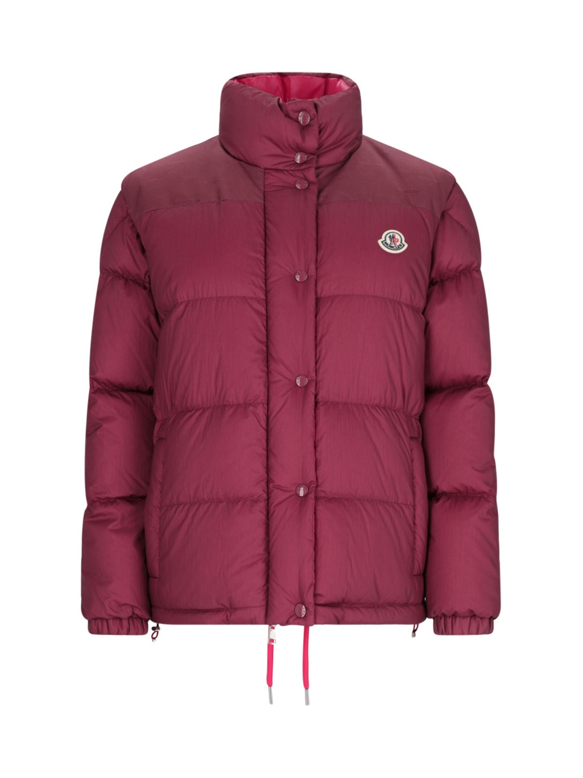 Shop Moncler Reversible ‘verone 1' Crop Down Jacket In Pink