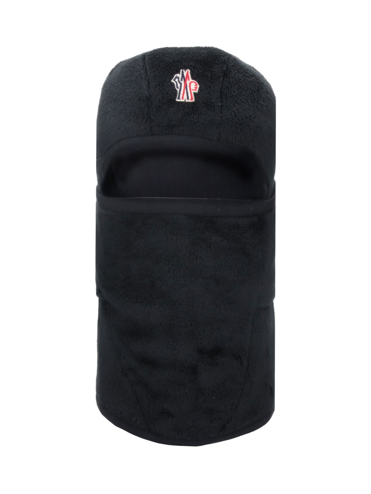 Shop Moncler Velvety Fleece Balaclava In Black  