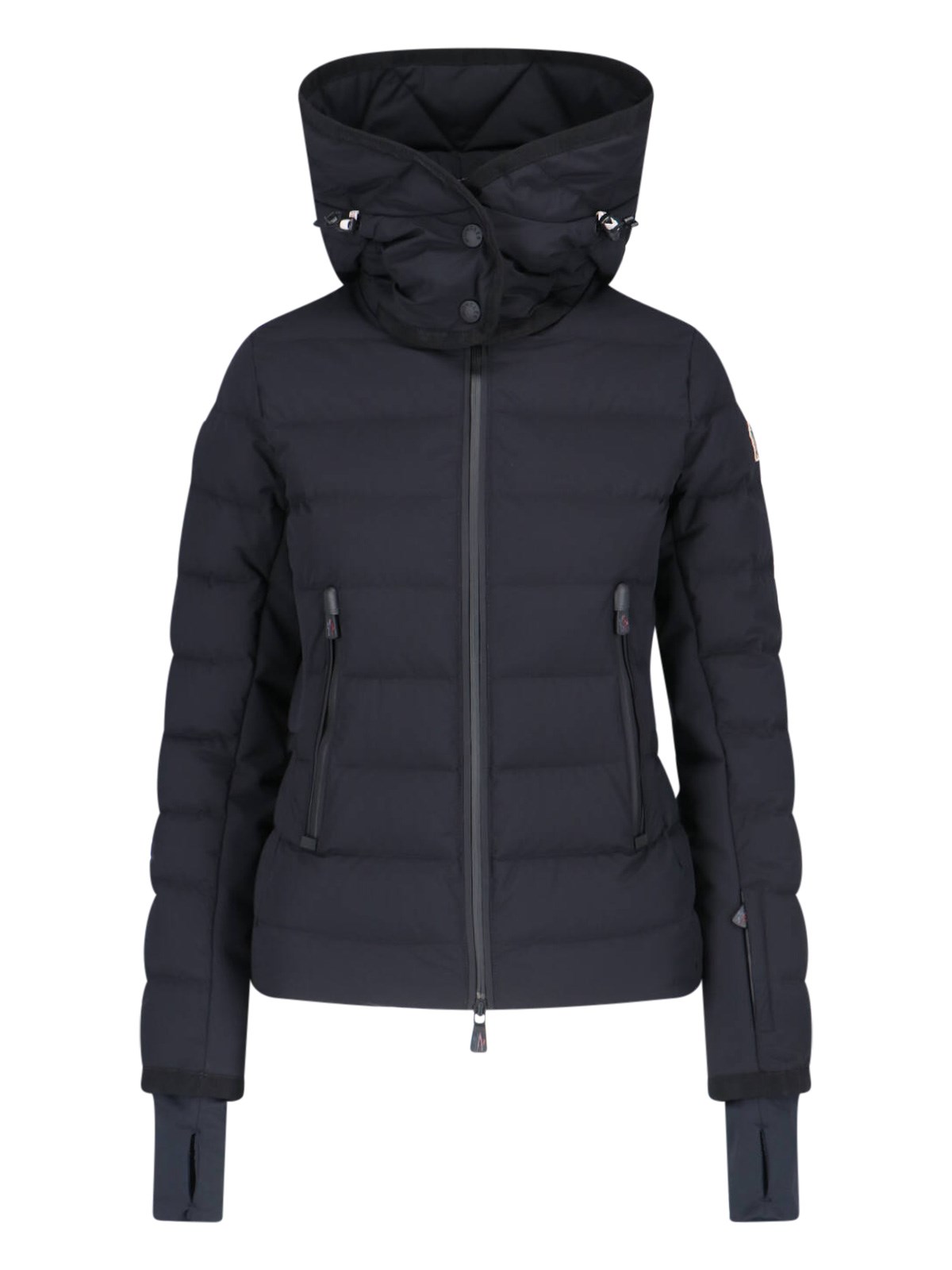 Shop Moncler High Neck Down Jacket In Black  