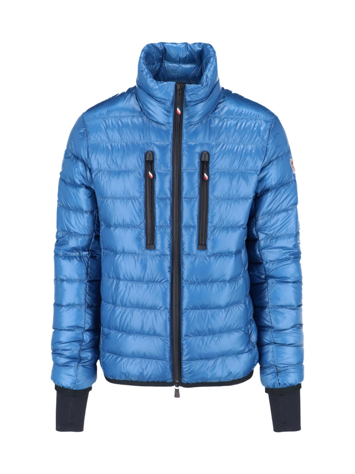 Shop Moncler 'hers' Short Down Jacket In Blue