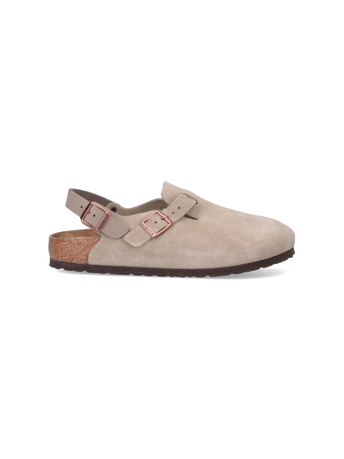 Shop Birkenstock "tokio" Mules In Taupe