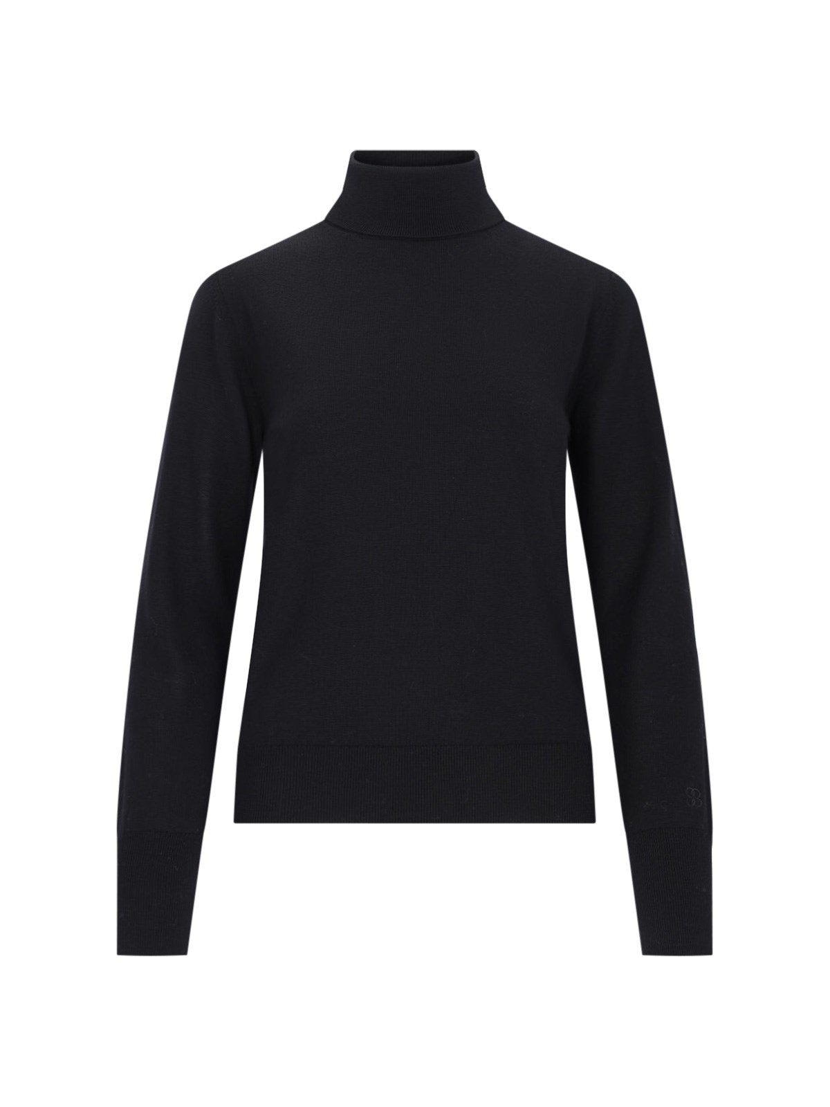 Shop Filippa K Logo Turtleneck Sweater In Black  