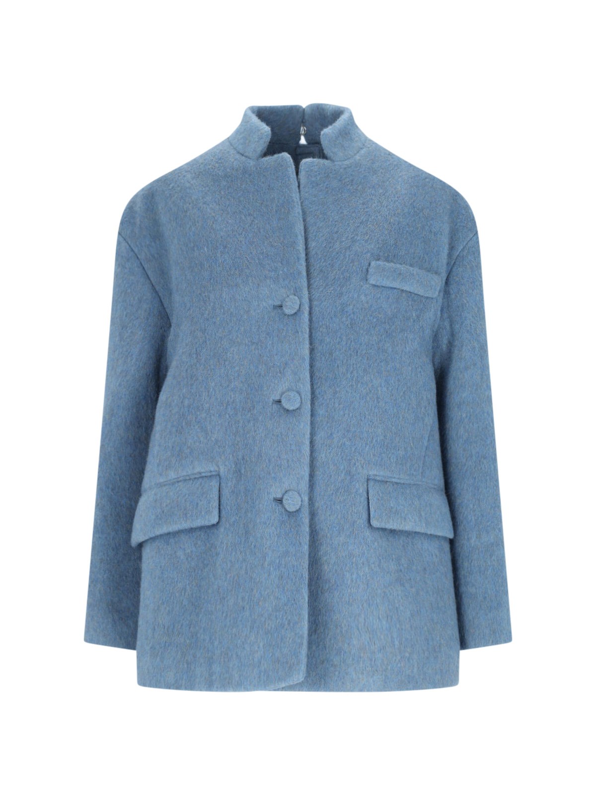 Gucci Wool And Mohair Jacket In Blue