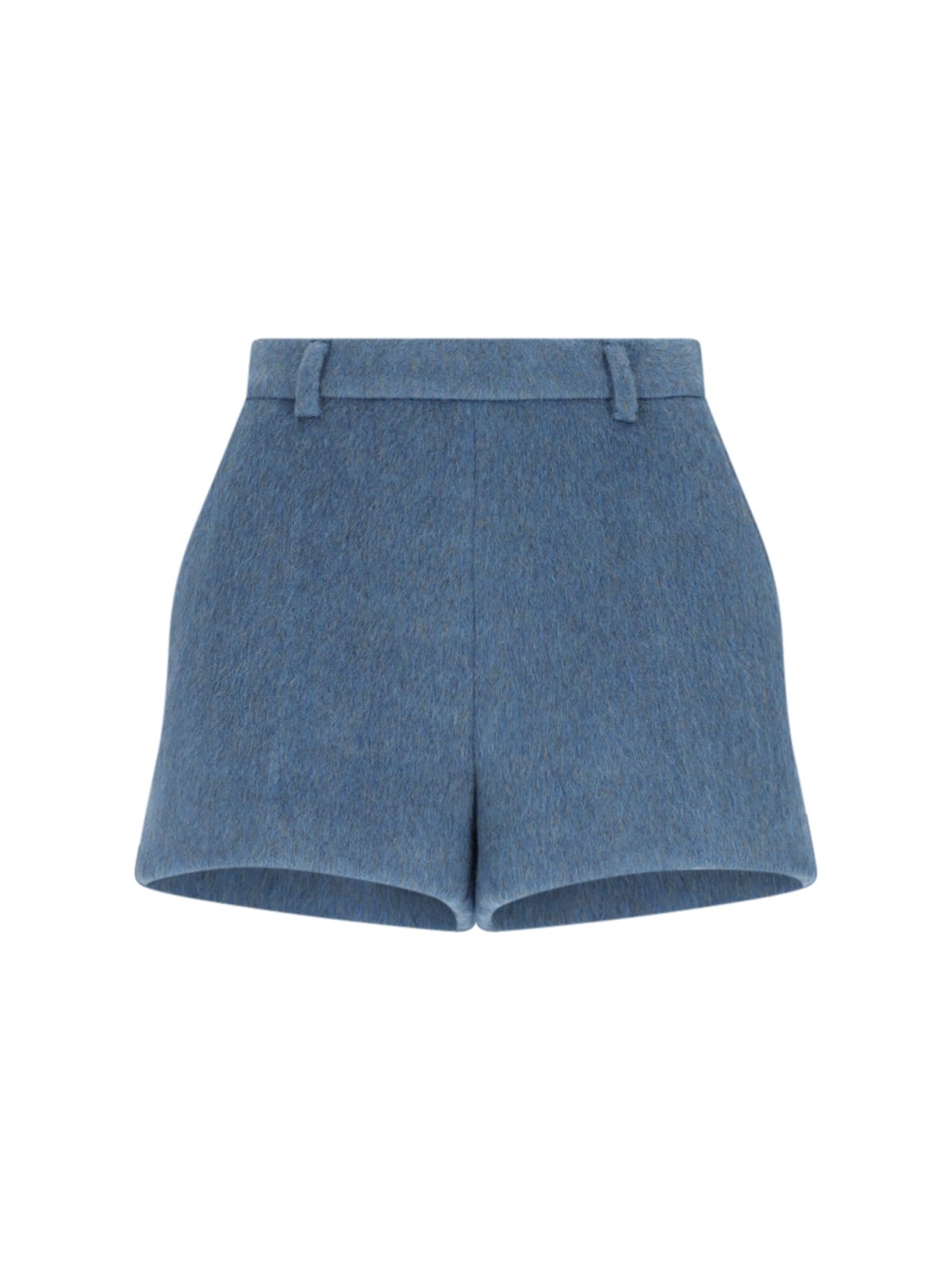 Gucci Wool And Mohair Shorts In Blue