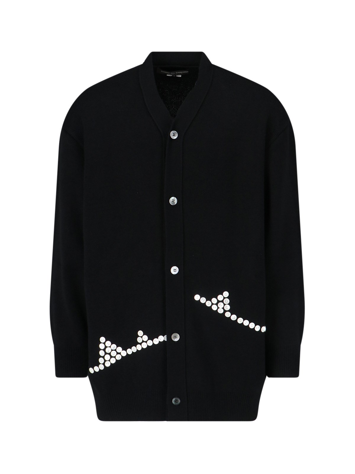 Shop Comme Des Garçons Homme Deux Button Detail Cardigan In Black  