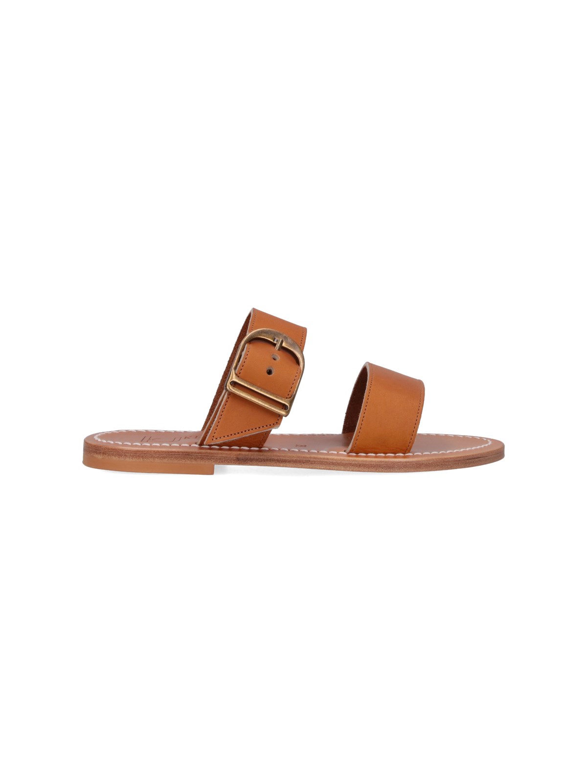 Shop Kjacques 'carcaso' Sandals In Brown