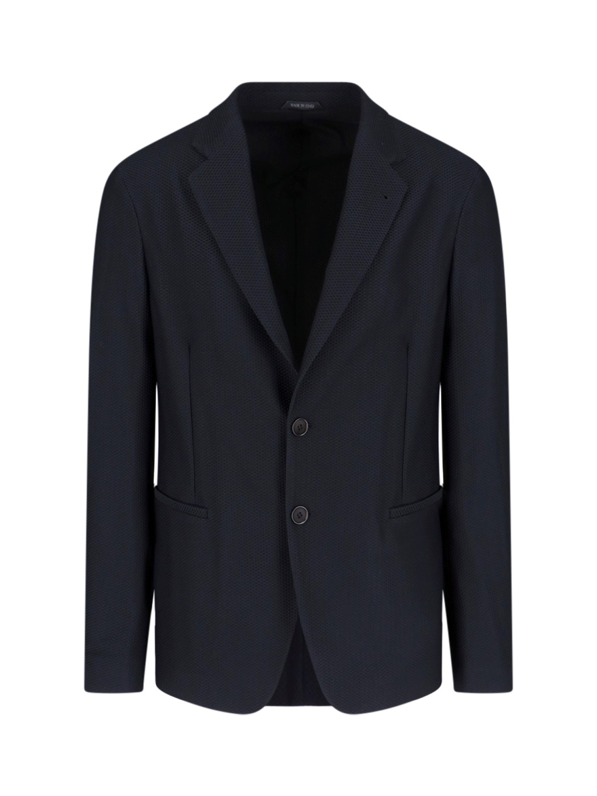 Shop Giorgio Armani Single-breasted Blazer In Black  