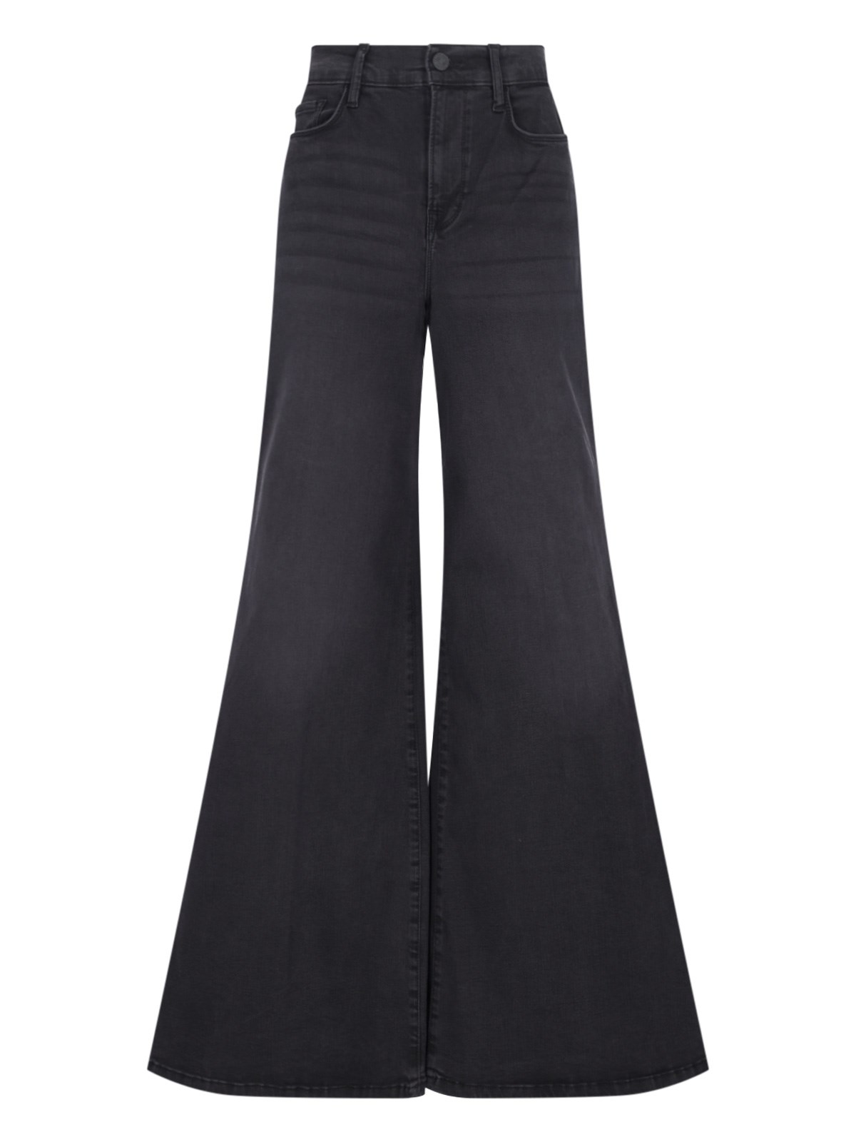 Shop Frame Palazzo Jeans In Black  