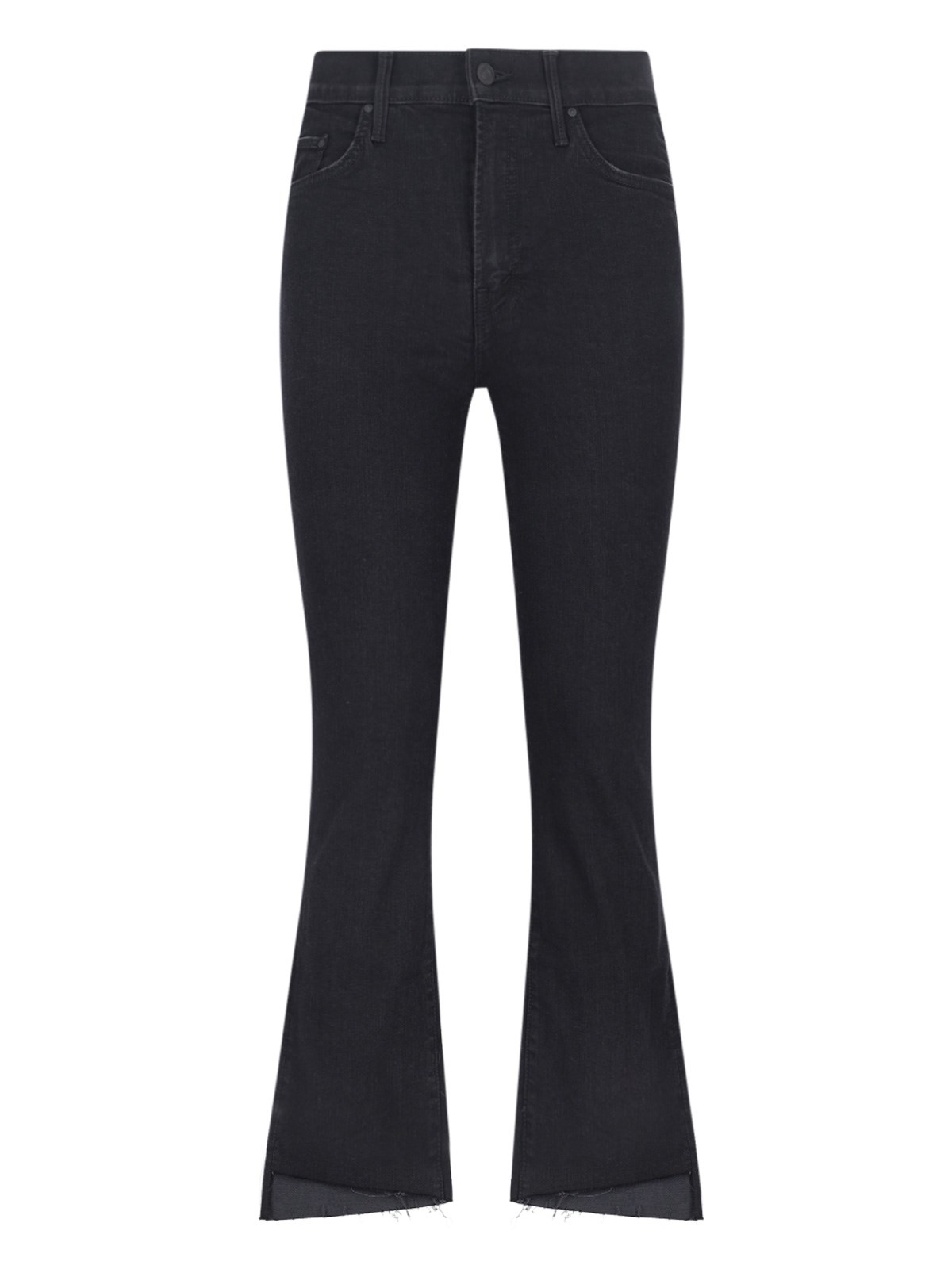 Mother Weekender Flare Leg Jeans In Deep End In Black  