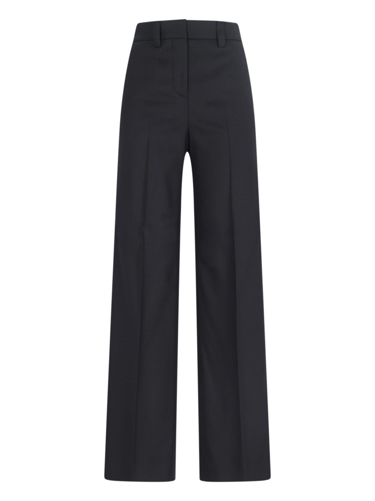 Shop Incotex Palazzo Trousers In Black  