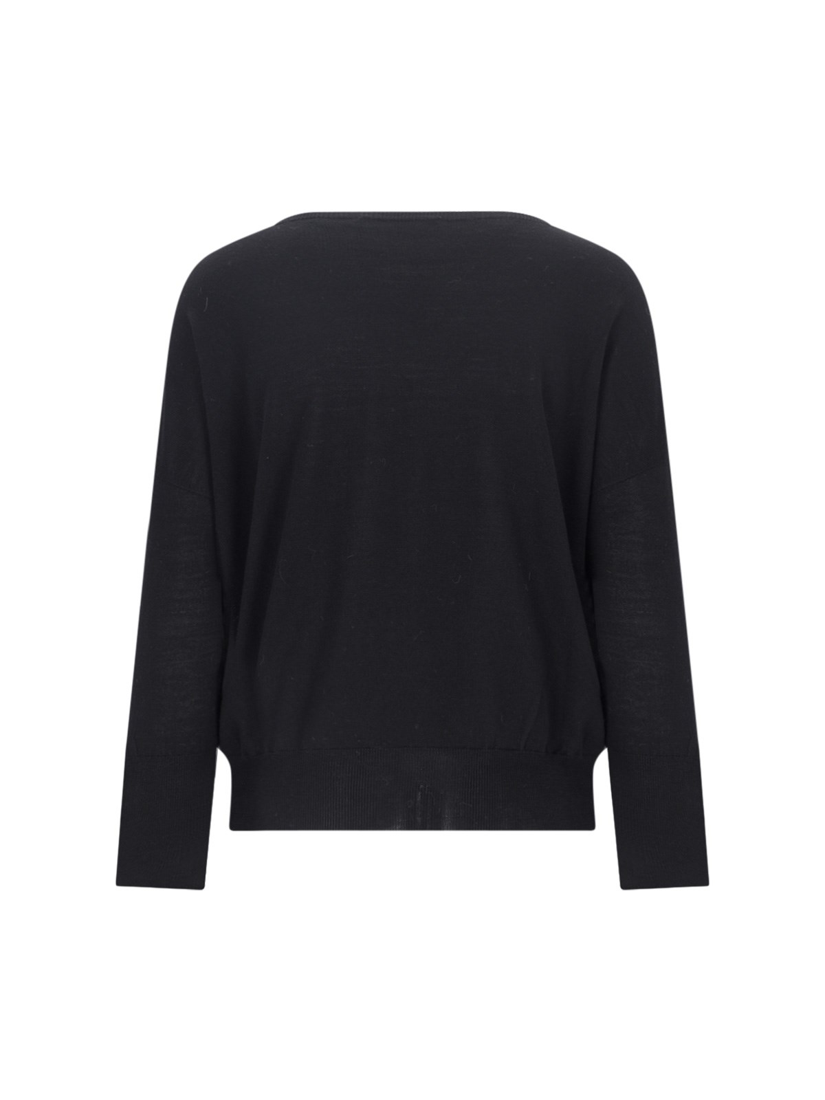 Shop Zanone Basic Jumper In Black  