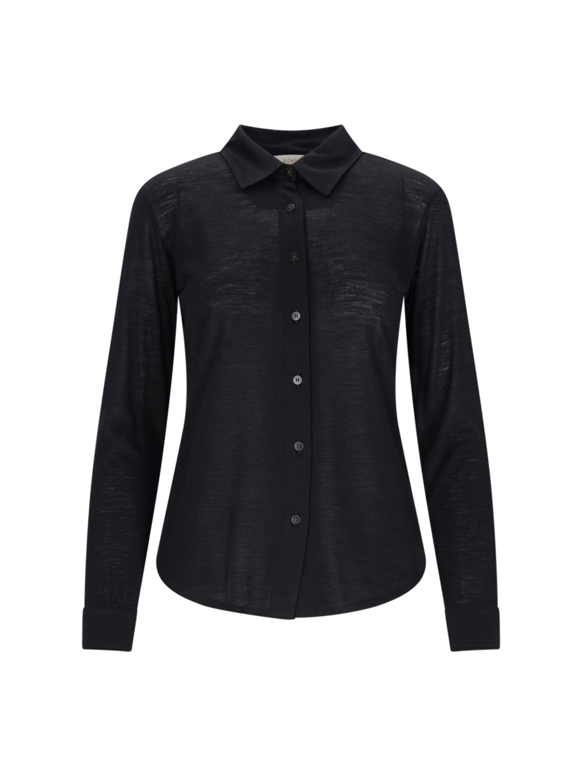 Shop Zanone Semi-transparent Shirt In Black  