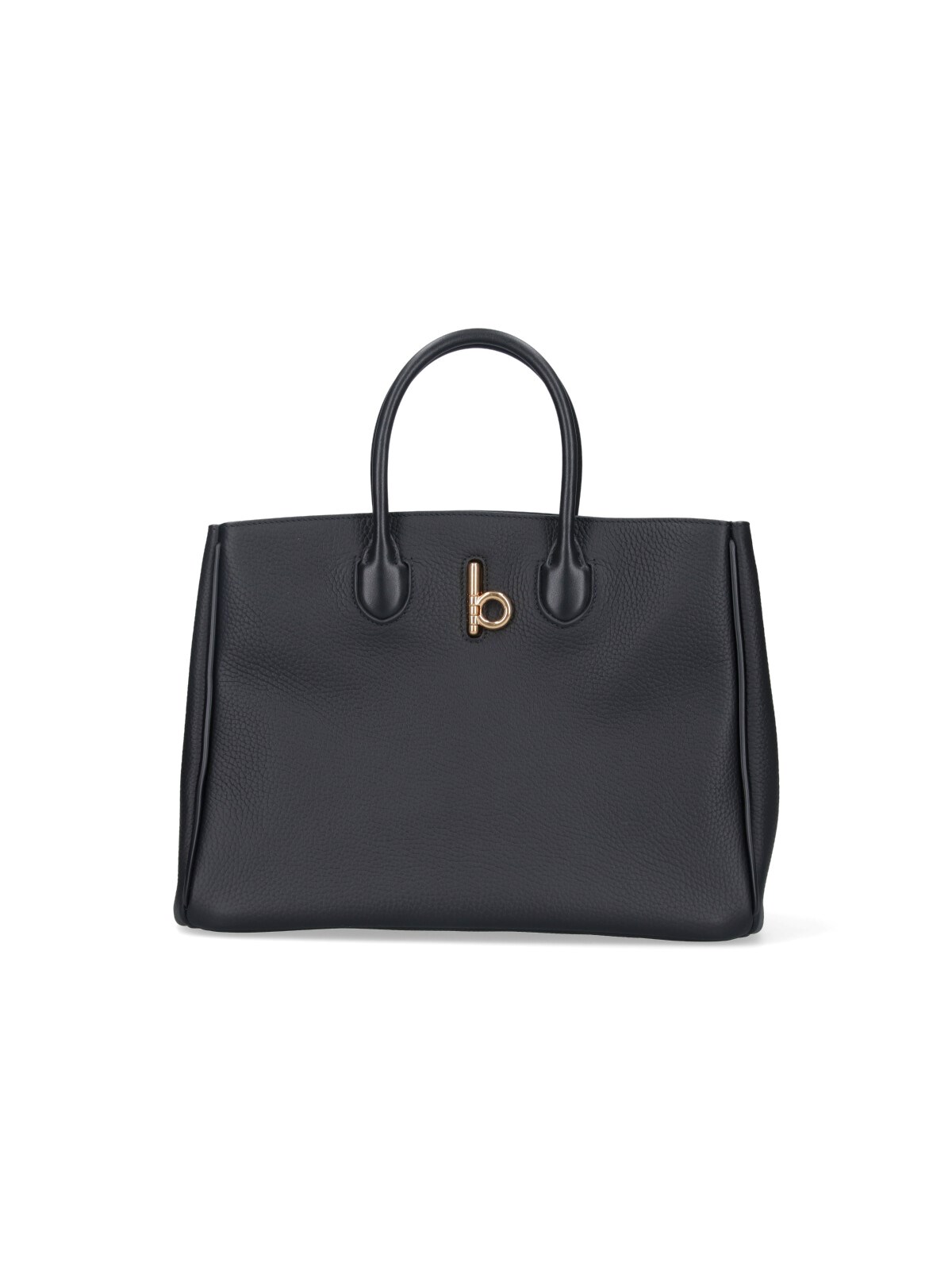 Shop Burberry 'rocking Horse' Small Tote Bag In Black  