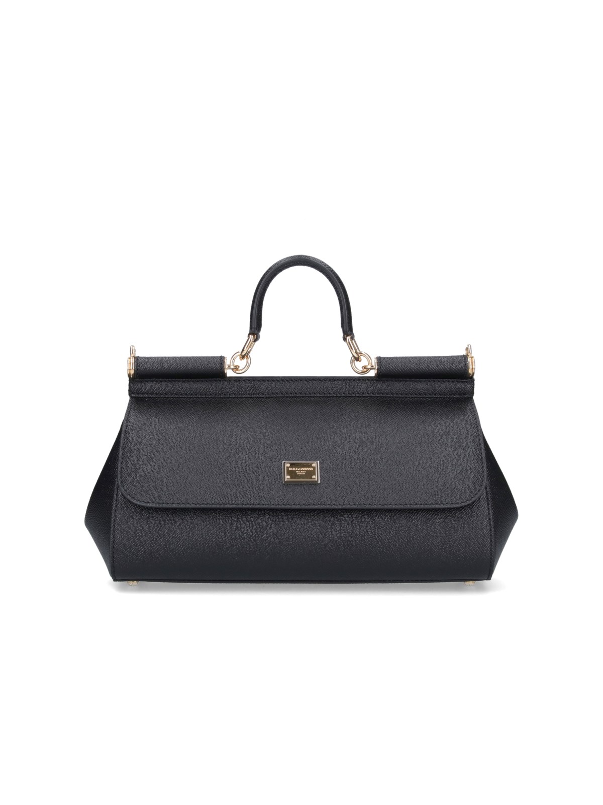 Shop Dolce & Gabbana "sicily" Handbag In Black  