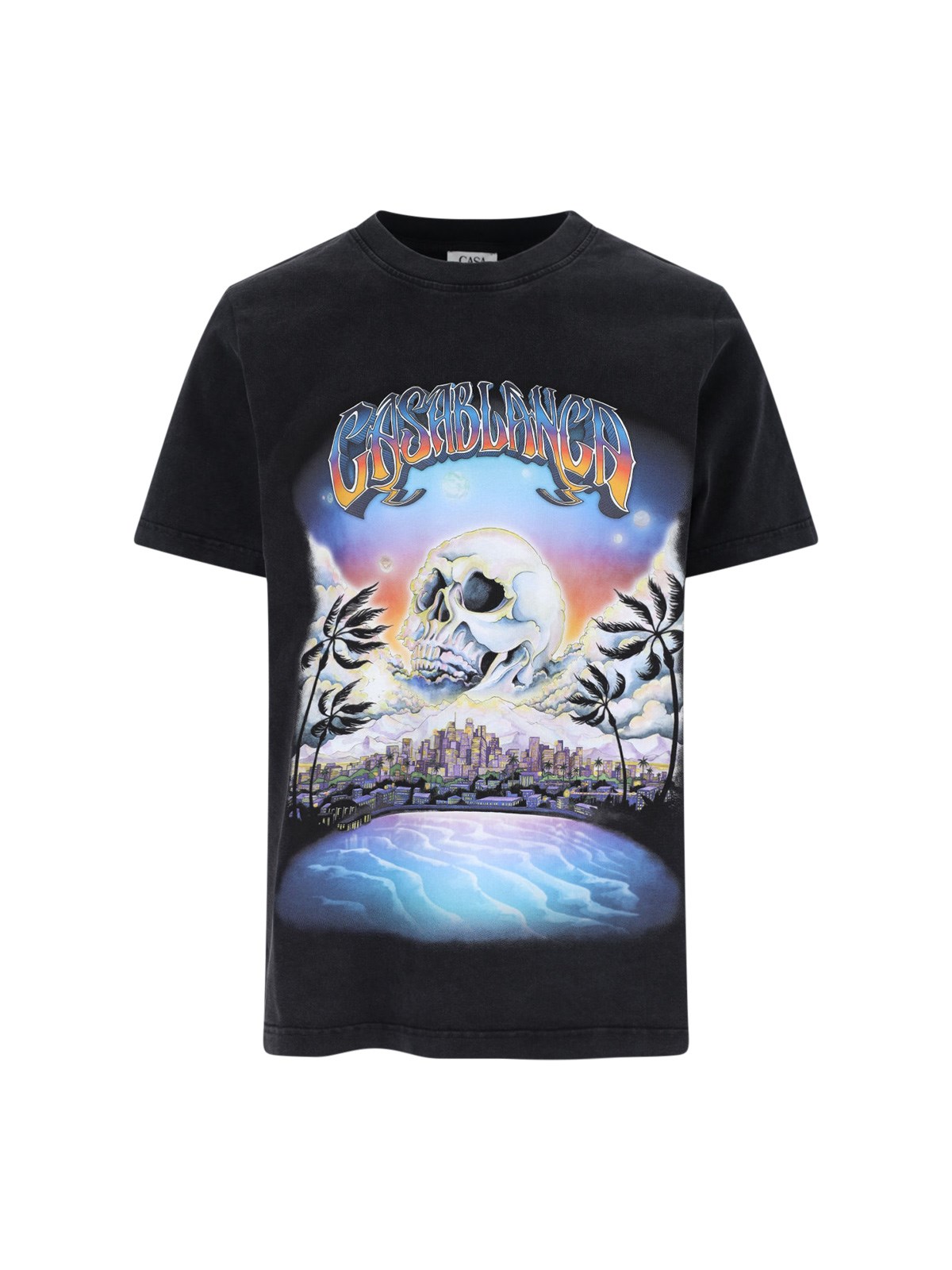 Shop Casablanca 'la Prémonition' T-shirt In Black
