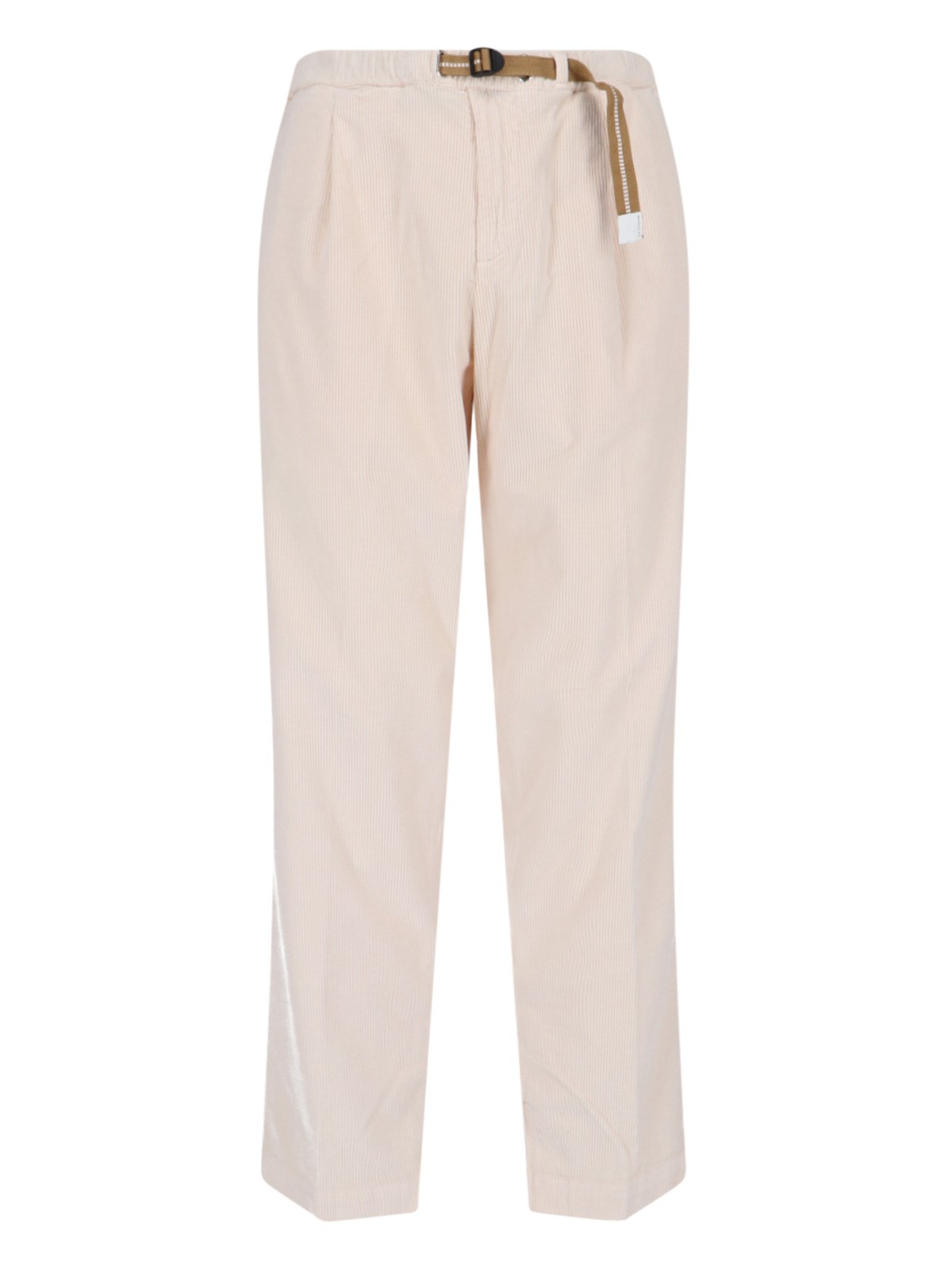 WHITE SAND VELVET PANTS 