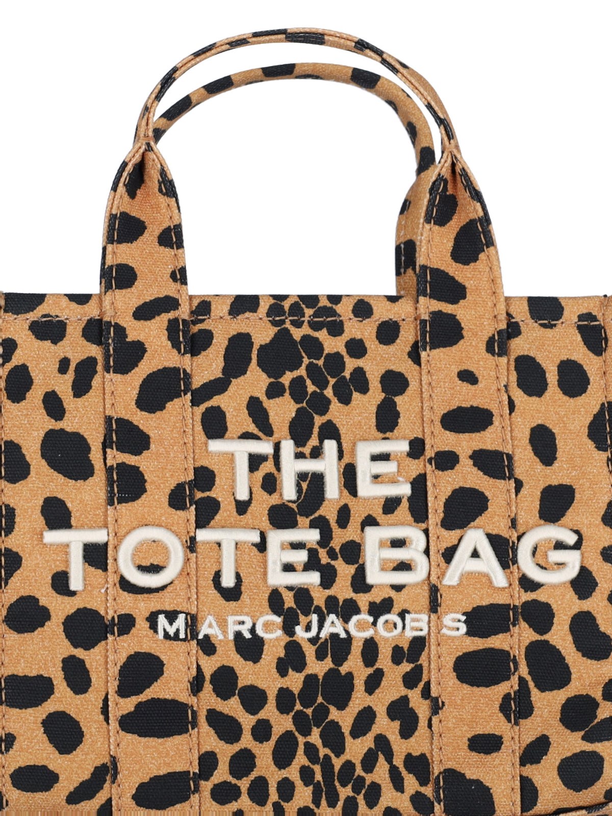 【関税込み】The Small Tote - Marc Jacobs - Cotton - Cheetah Marc Jacobs The Cheetah Small Canvas Tote Bag (Tote Bags