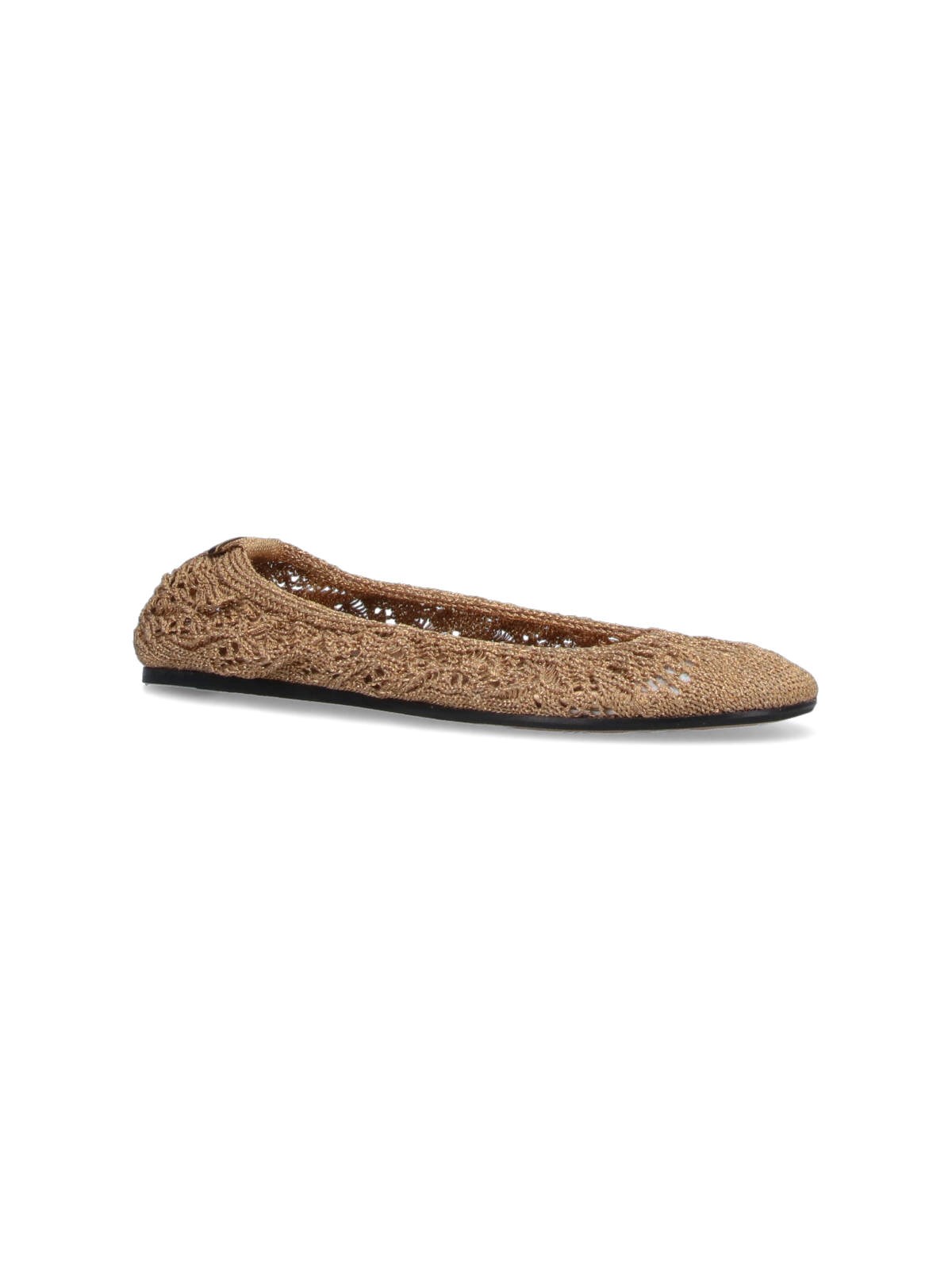 【送料&関税込】Isabel Marant belna Crochet Ballet Flats ISABEL MARANT Belna leather-trimmed crocheted ballet flats