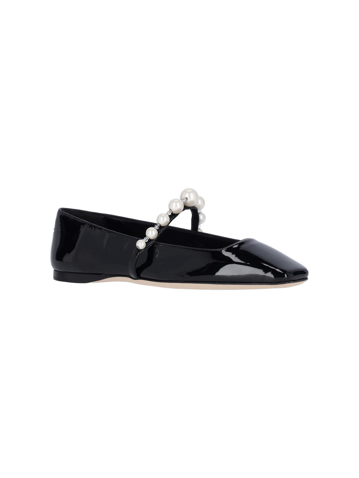 【JIMMY CHOO】ADE FLAT 37 JIMMY CHOO Ade embellished suede ballet flats | NET-A-PORTER