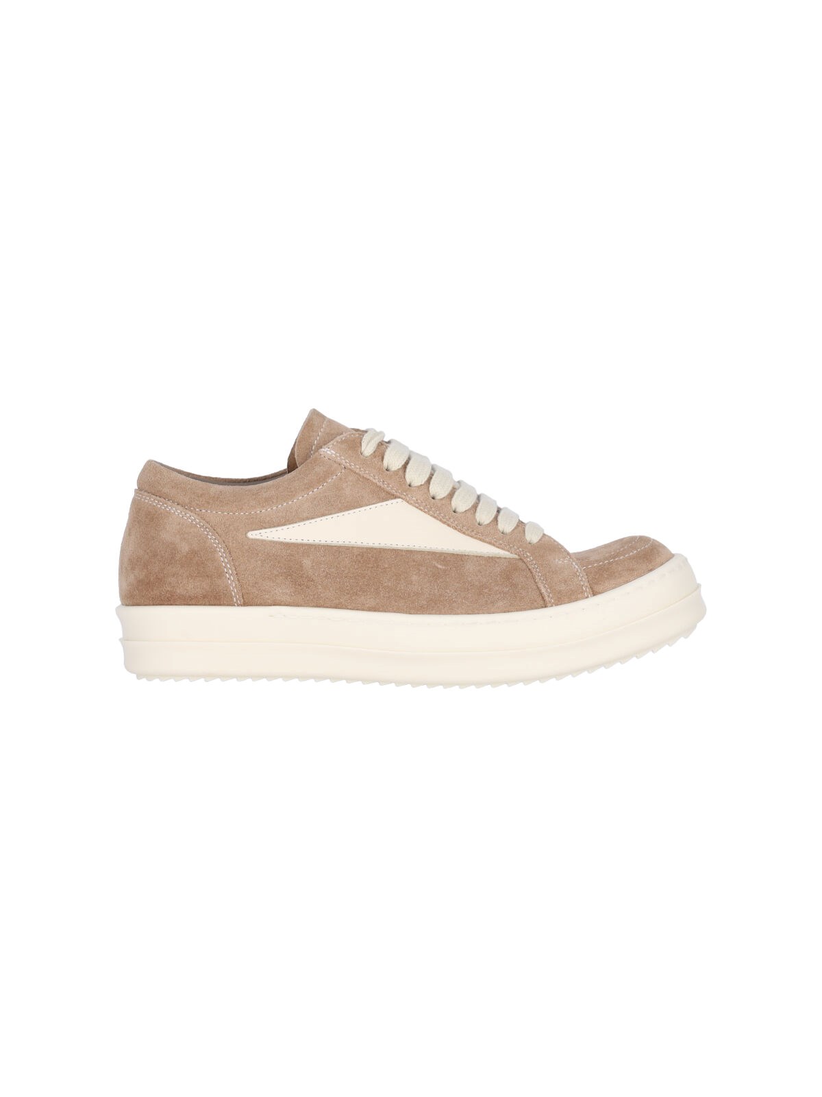 Shop Rick Owens "hollywood Vintage" Low-top Sneakers In Beige
