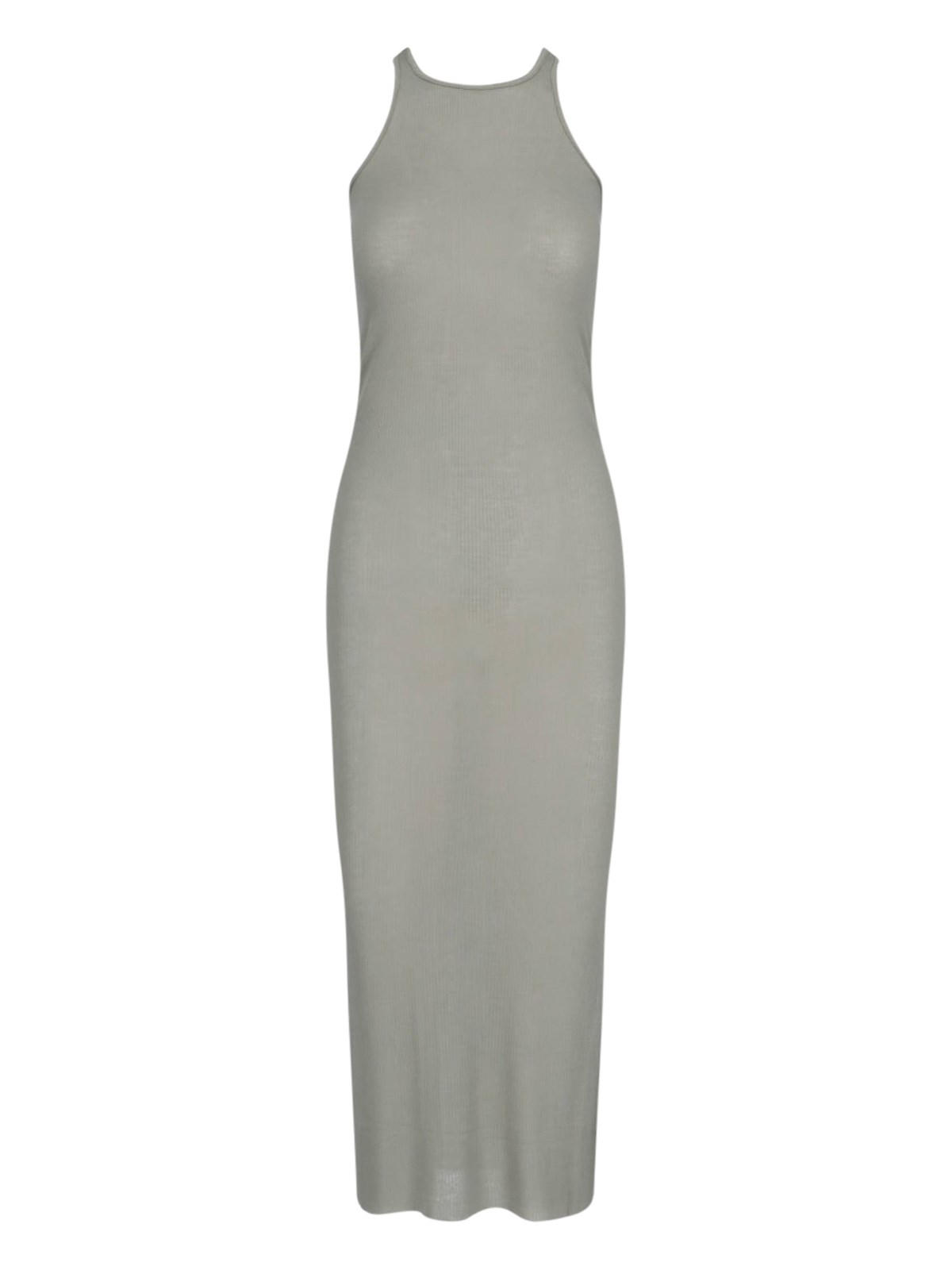 Rick Owens Maxi Sheath Dress In Green