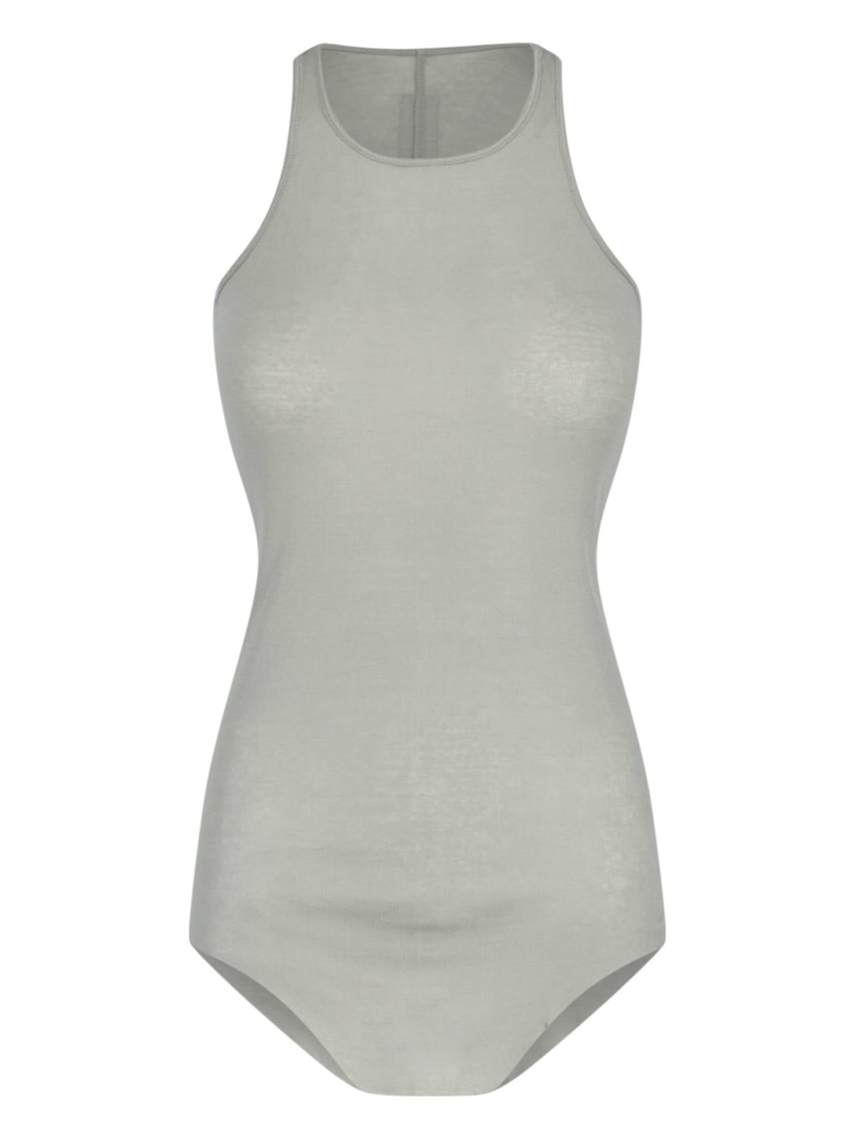 Rick Owens Ribbed Tank Top In Green