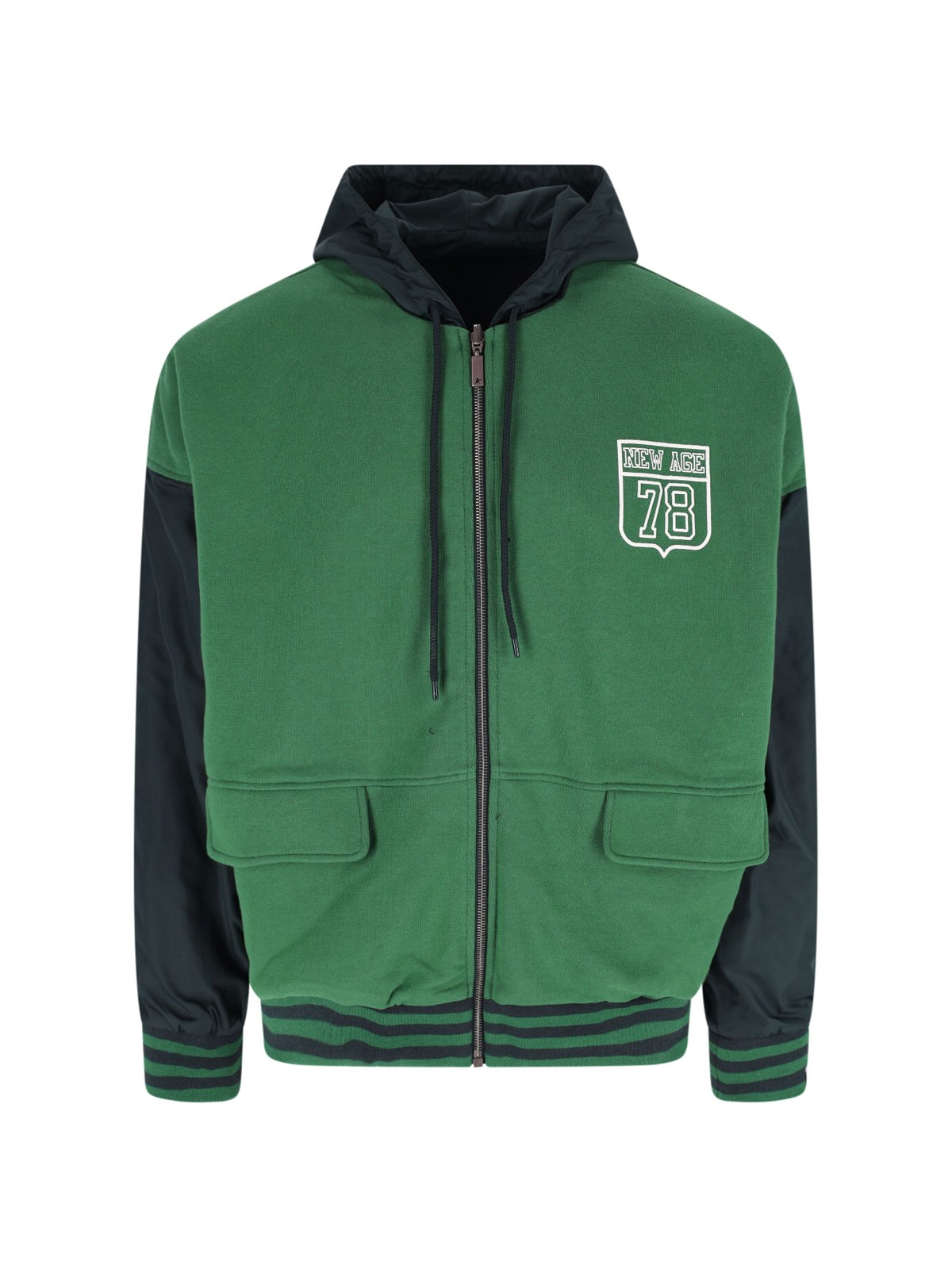 Golden Goose Unisex Reversible Over Zipped Hoodie In Green
