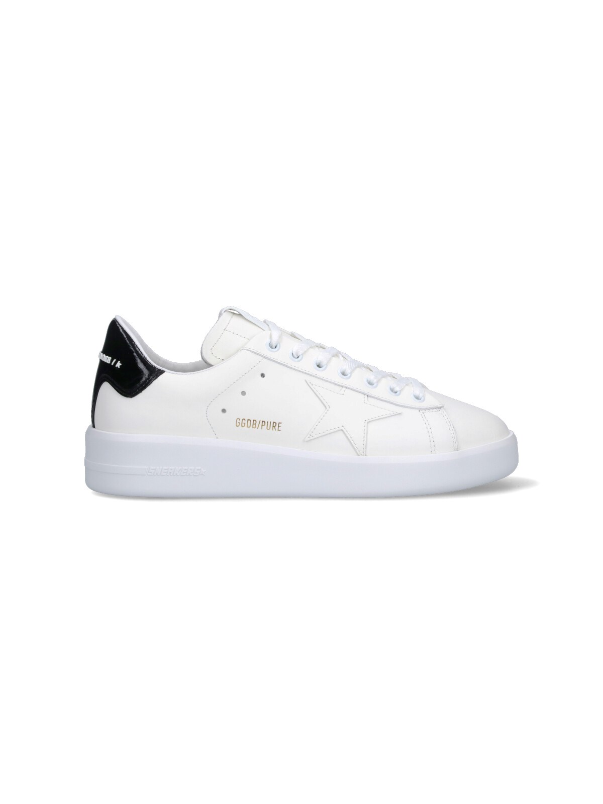 Golden Goose Mens Silver Com Pure Star Bio Logo-print Faux-leather Low-top Trainers In White
