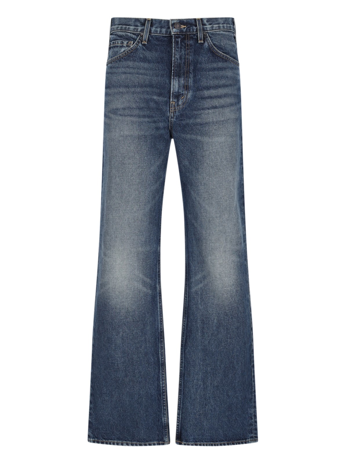 Shop Nili Lotan "mitchell" Straight Jeans In Blue