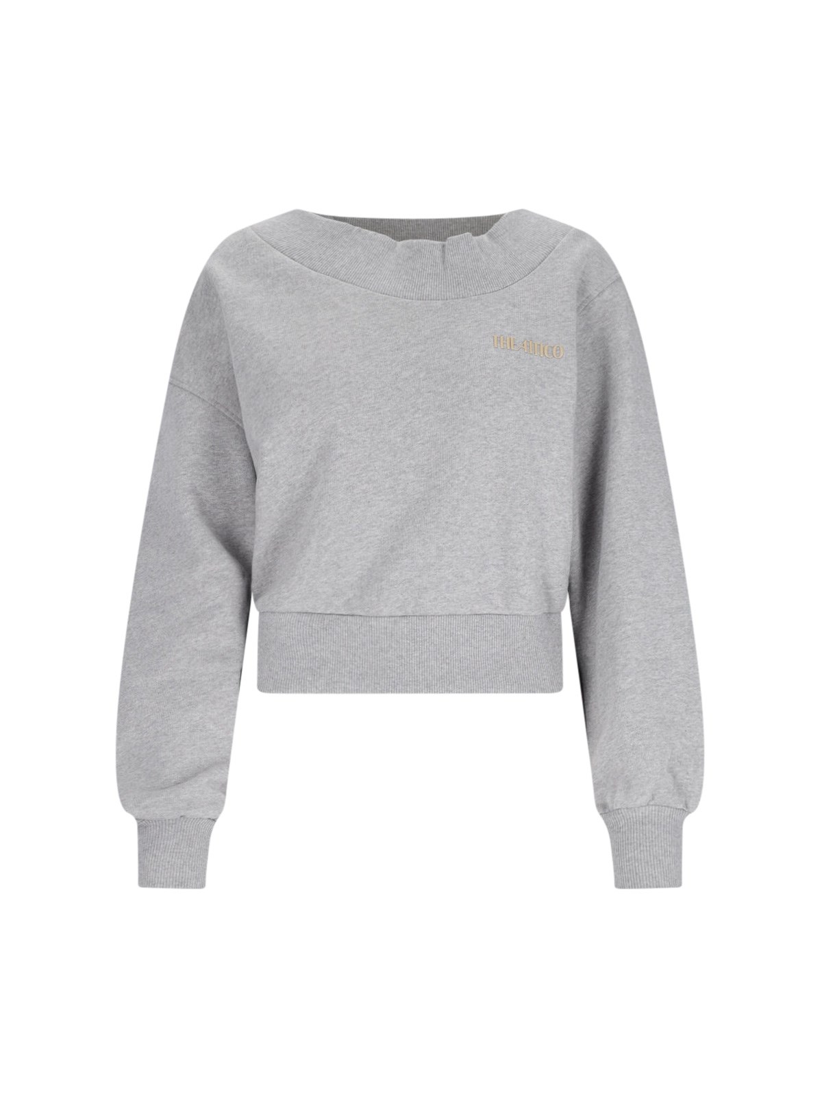 Attico Melange Effect Sweatshirt In Gray