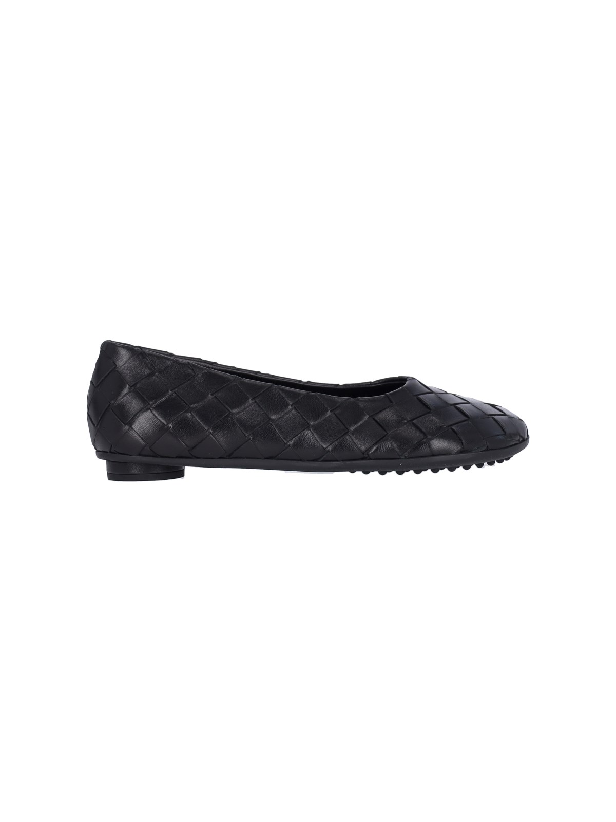 BOTTEGA VENETA BRAIDED LEATHER BALLET FLATS