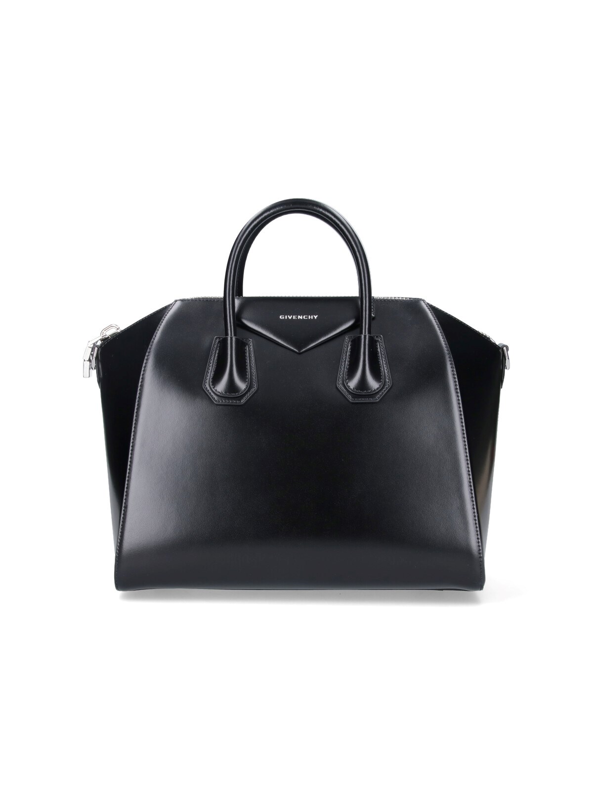 Givenchy Women Black Leather Medium Antigona Handbag