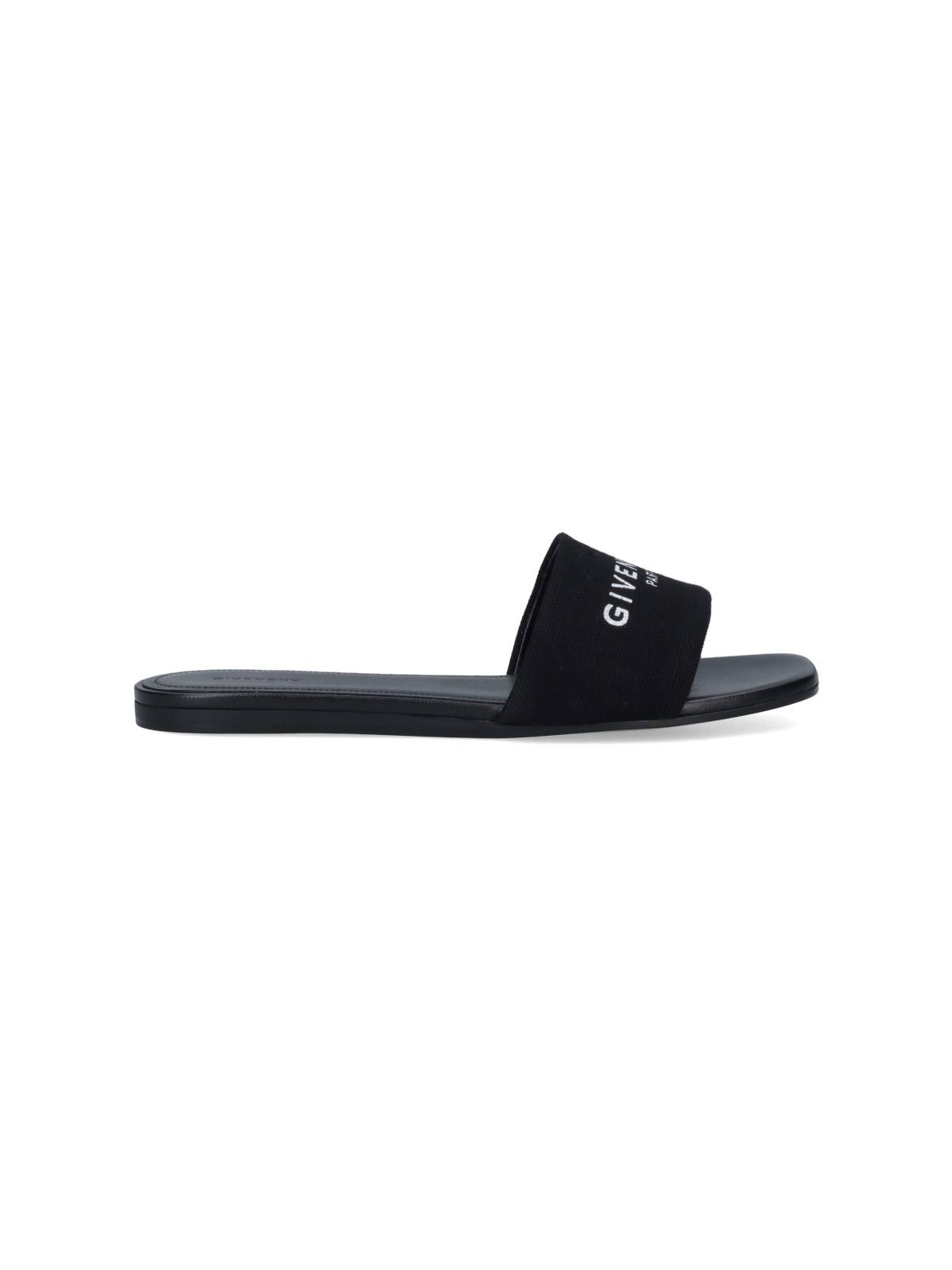 Shop Givenchy '4g' Slide Sandals In Black