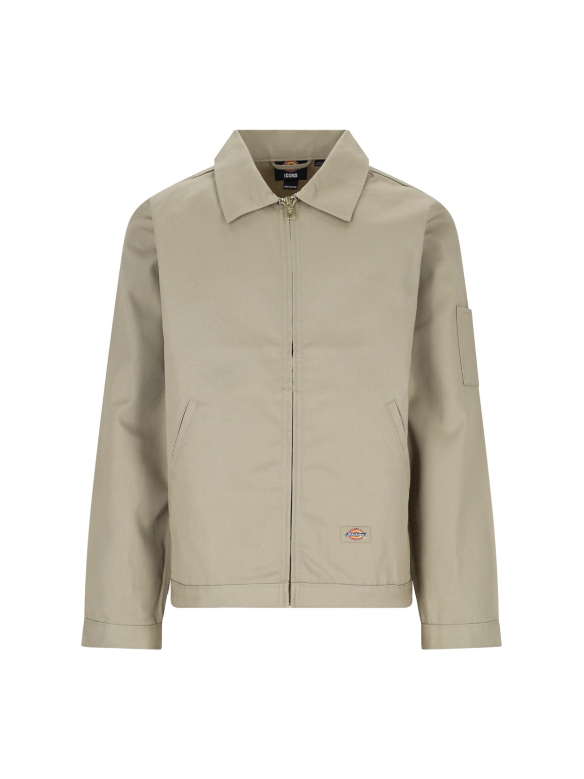 Dickies Versatile Jacket With Adjustable Cuffs And Side Pockets In Brown