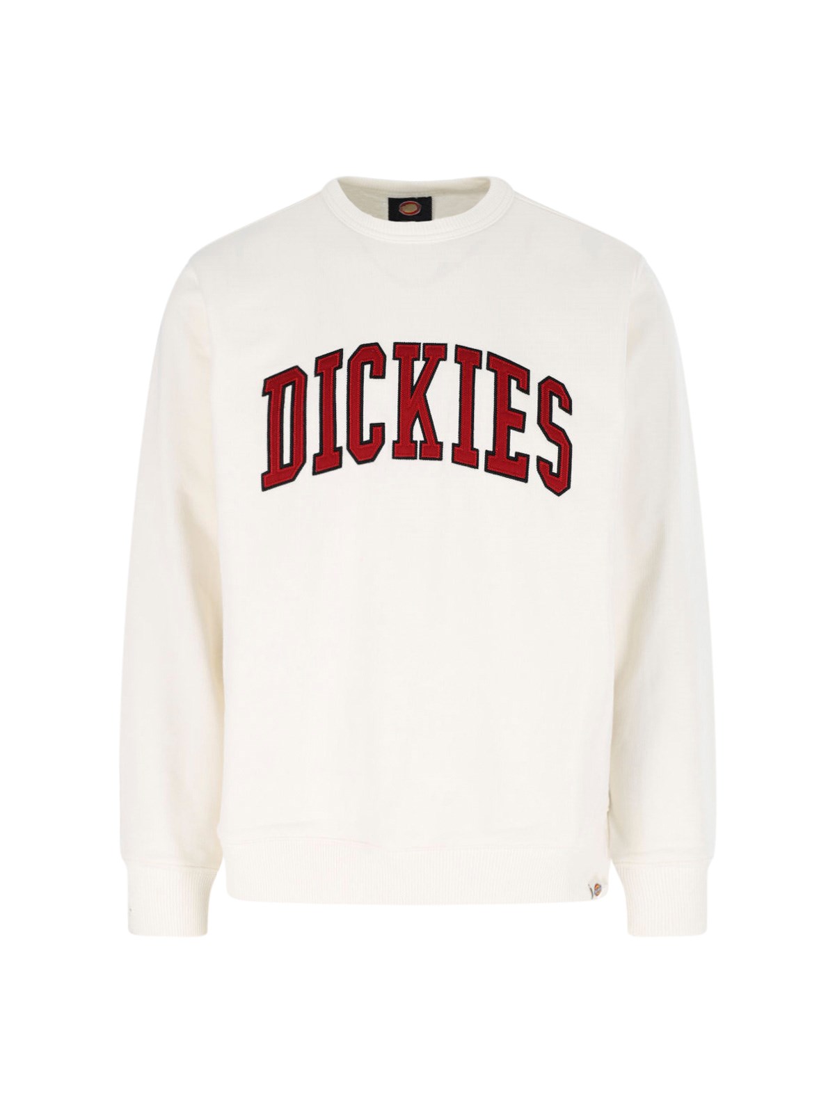 Dickies Ribbed Crew Neck Sweater With Long Sleeves In White