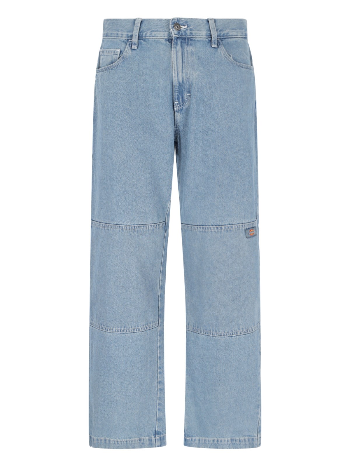 Dickies Double Knee Denim Pant In Light Blue