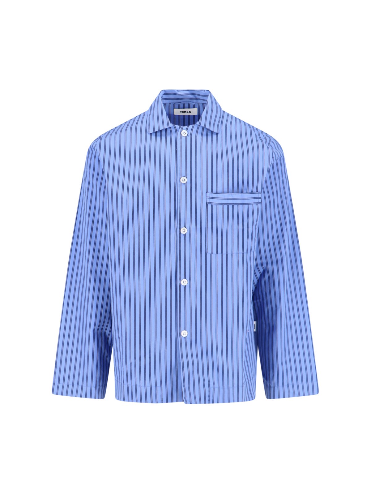 Tekla Pajama Shirt In Blue