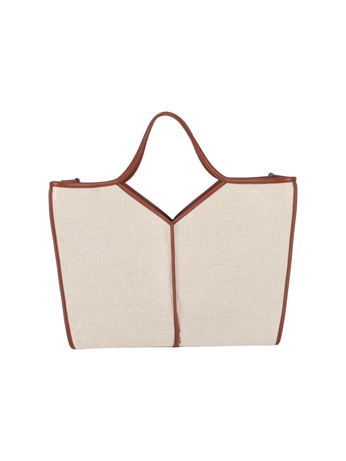 Hereu Classic Open Top Tote In Cream