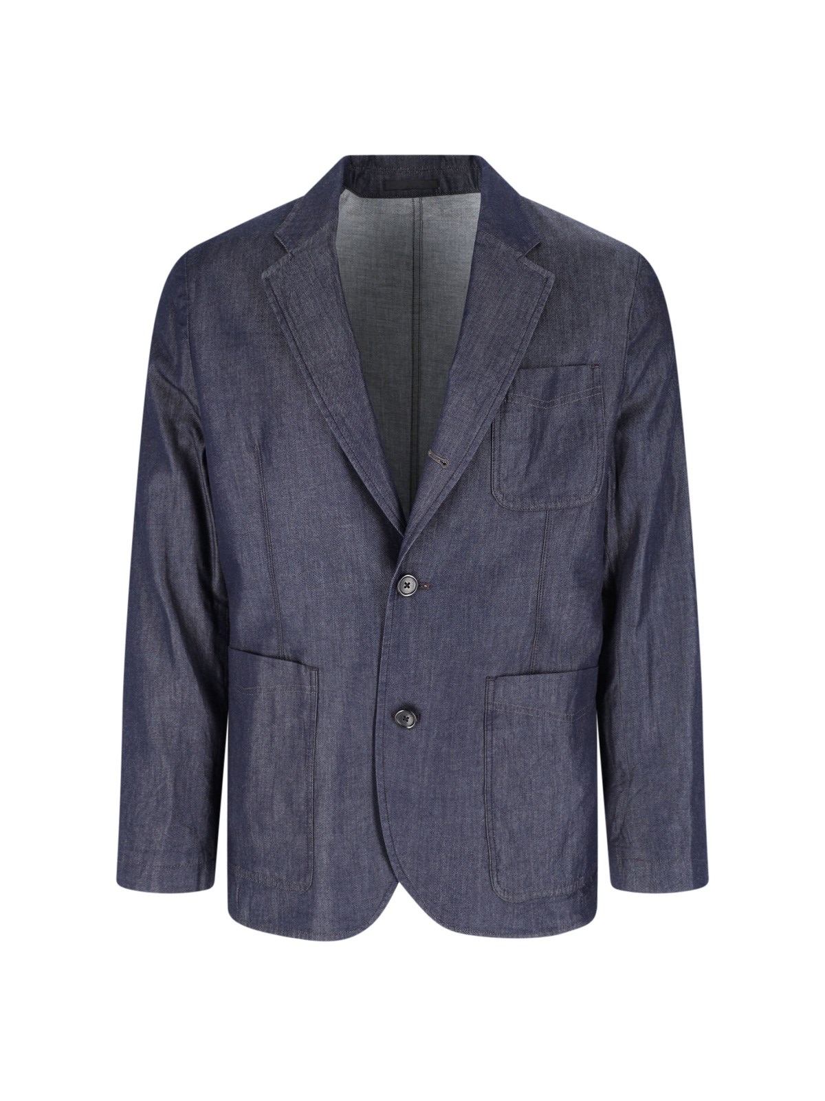 Paul Smith Tailored Jacket With Notch Lapel And Vent In Blue