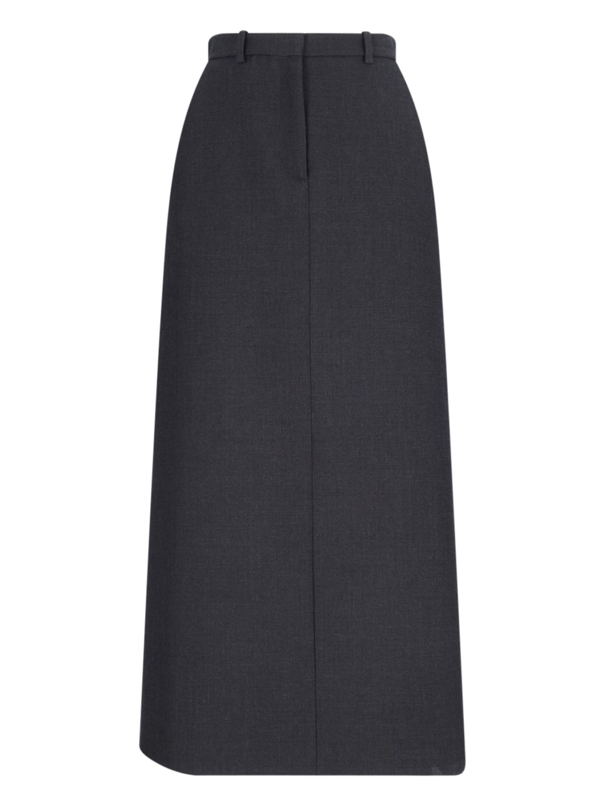 The Row Voice Midi Skirt In Gray