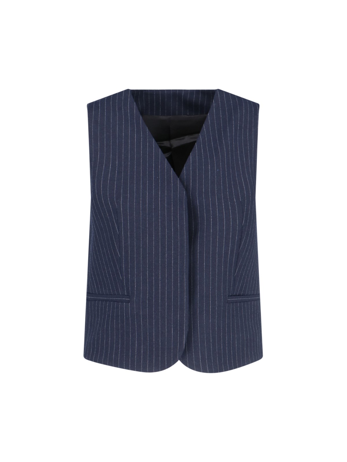 Shop Calvin Klein V-neck Vest In Blue