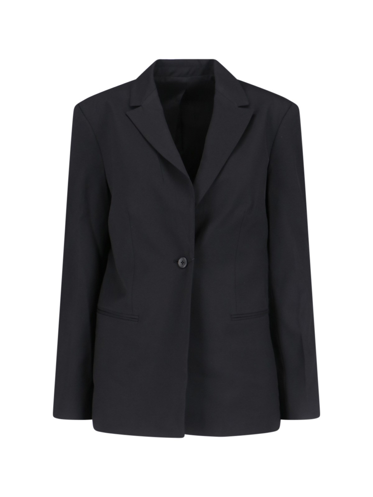 Shop Calvin Klein Single-breasted Blazer In Black  