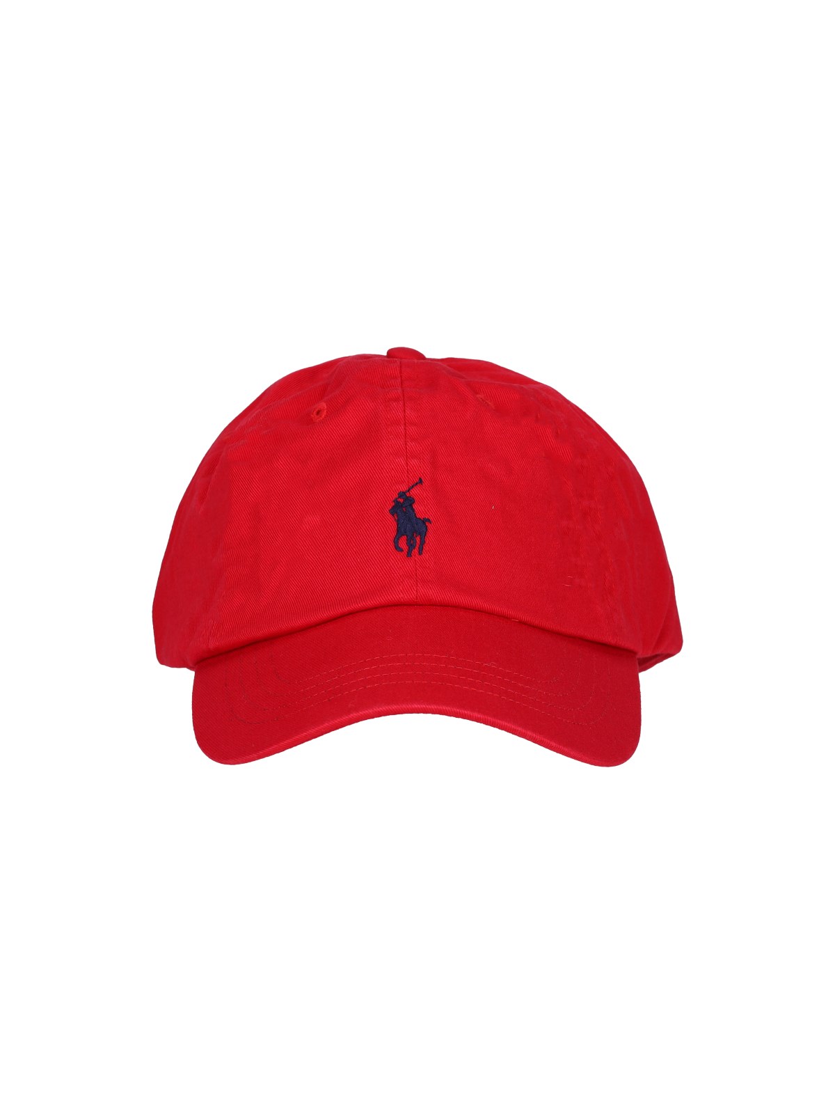 Polo Ralph Lauren Cotton Chino Ball Cap Man Hat Red Size Onesize Cotton In Red