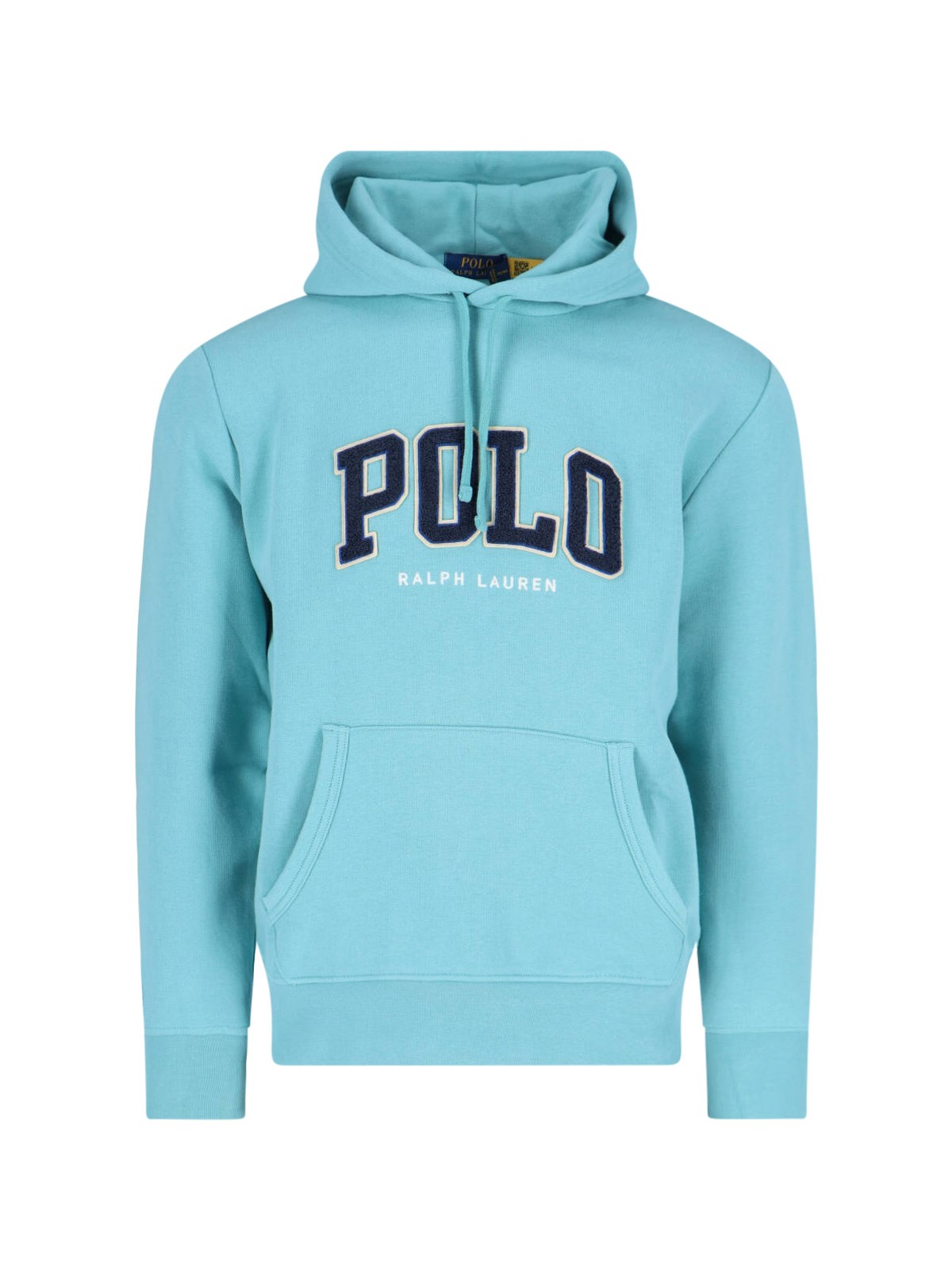 Polo Ralph Lauren Hooded Kangaroo Pocket Sweater In Light Blue